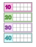 100 Days Of School Sticker Chart Tens Frames