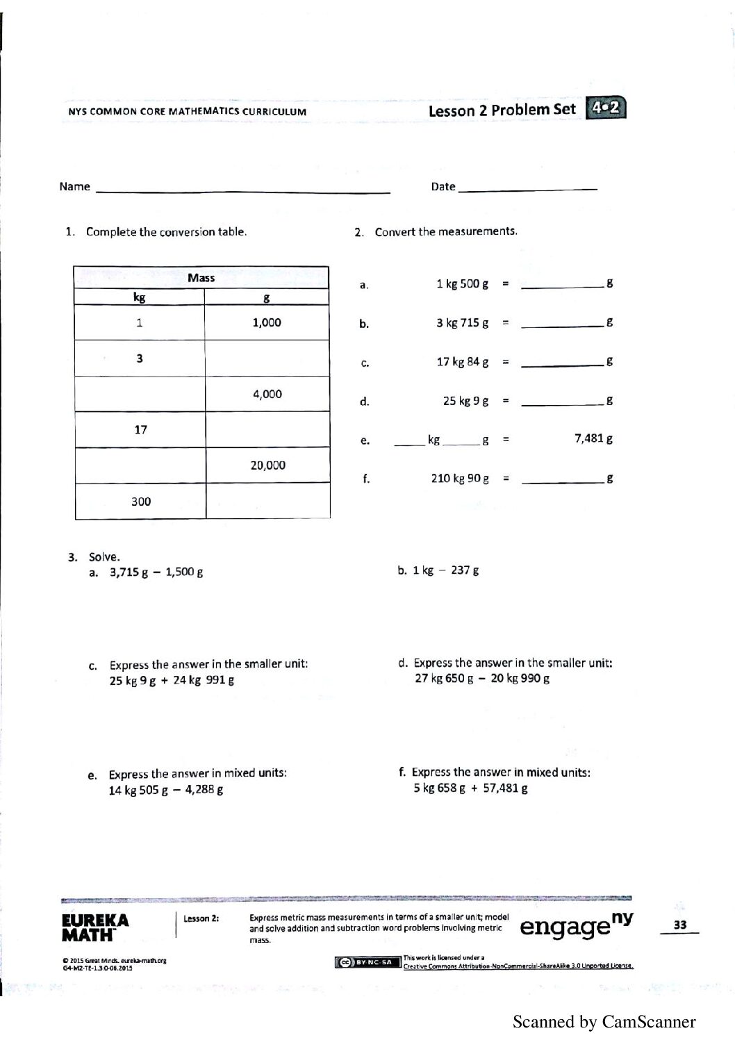 4th math module 2 lesson 2