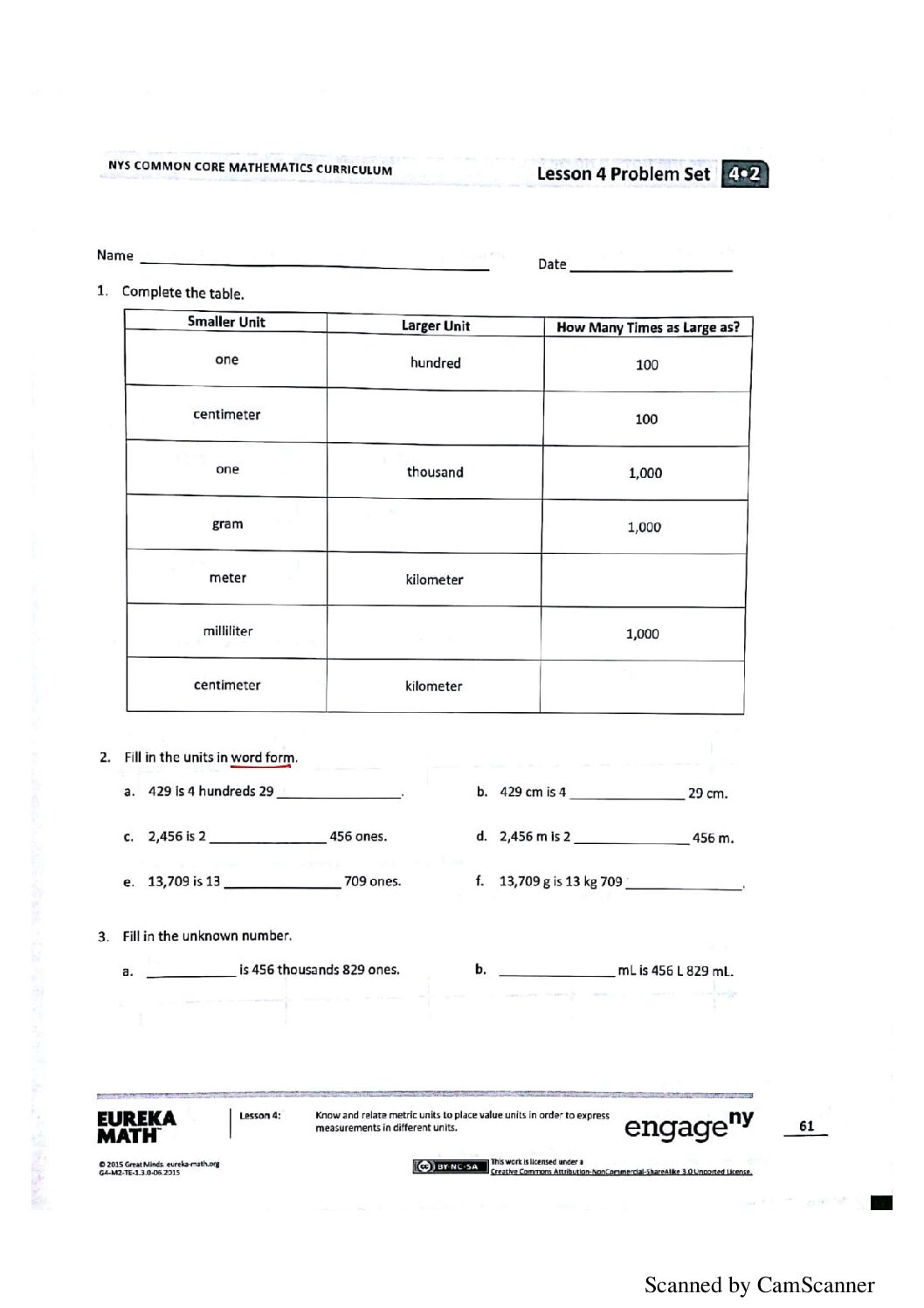 4th math module 2 lesson 4&5 and end module assess
