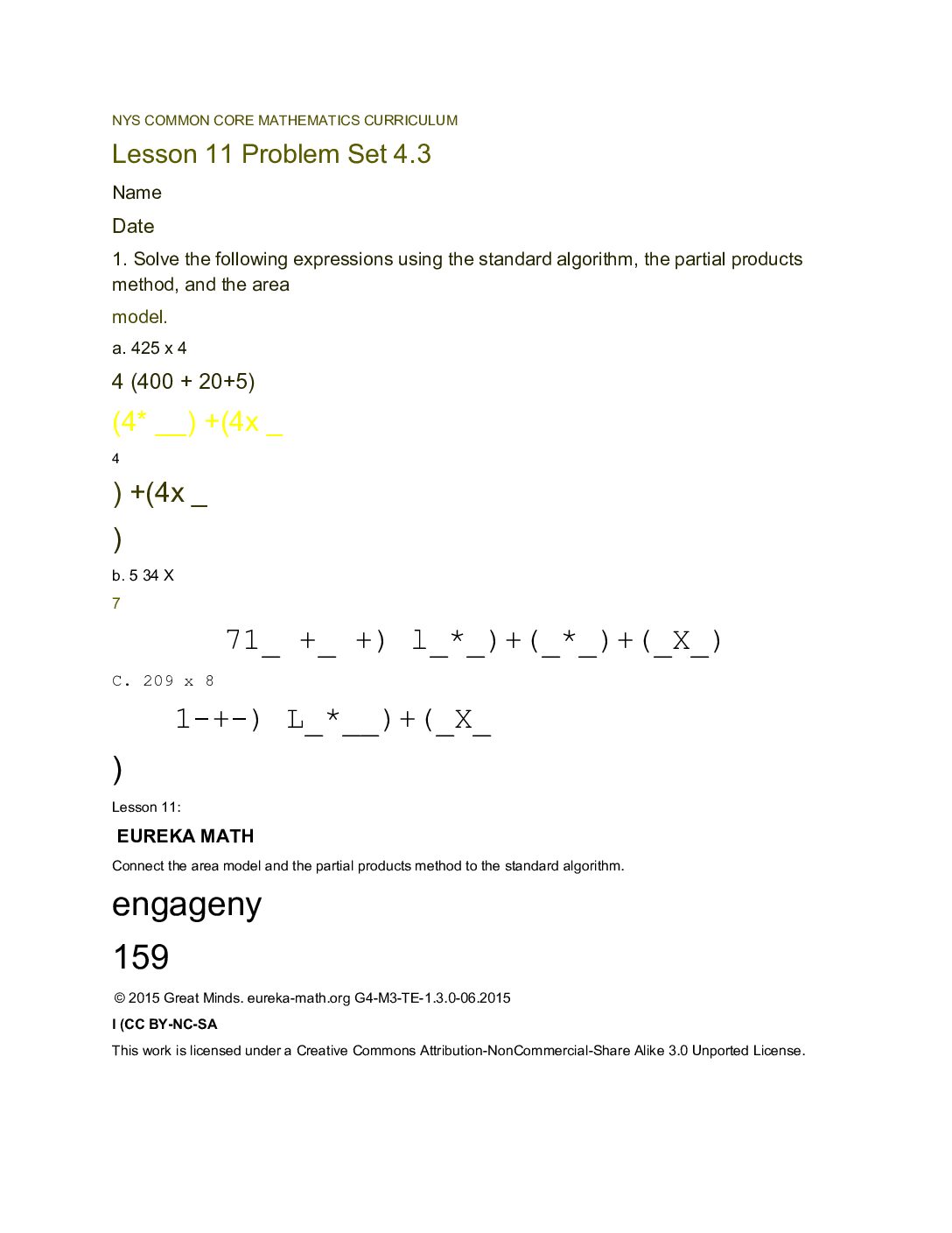 4th math module 3 lesson 11 and 12