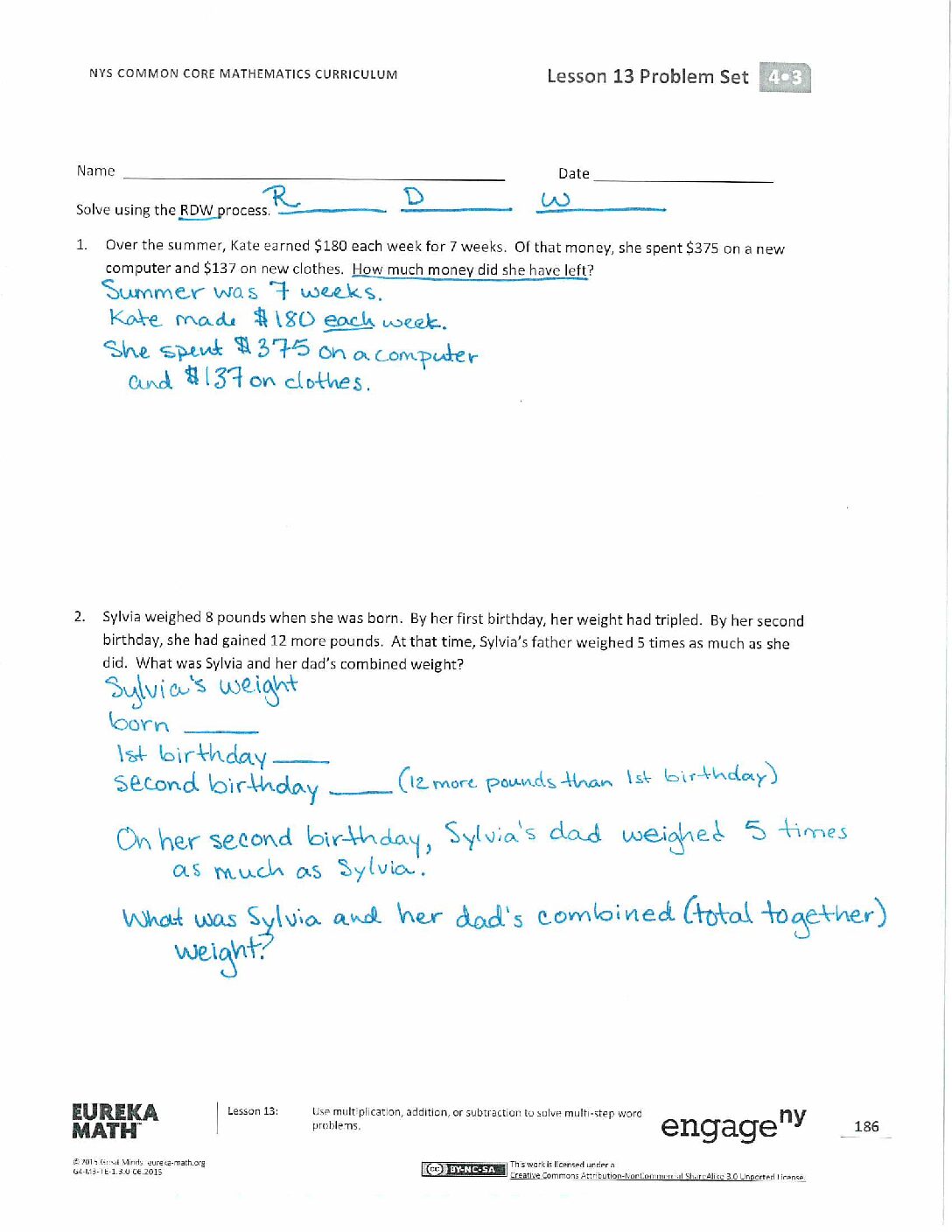 4th math module 3 lesson 13 and mid module assessment