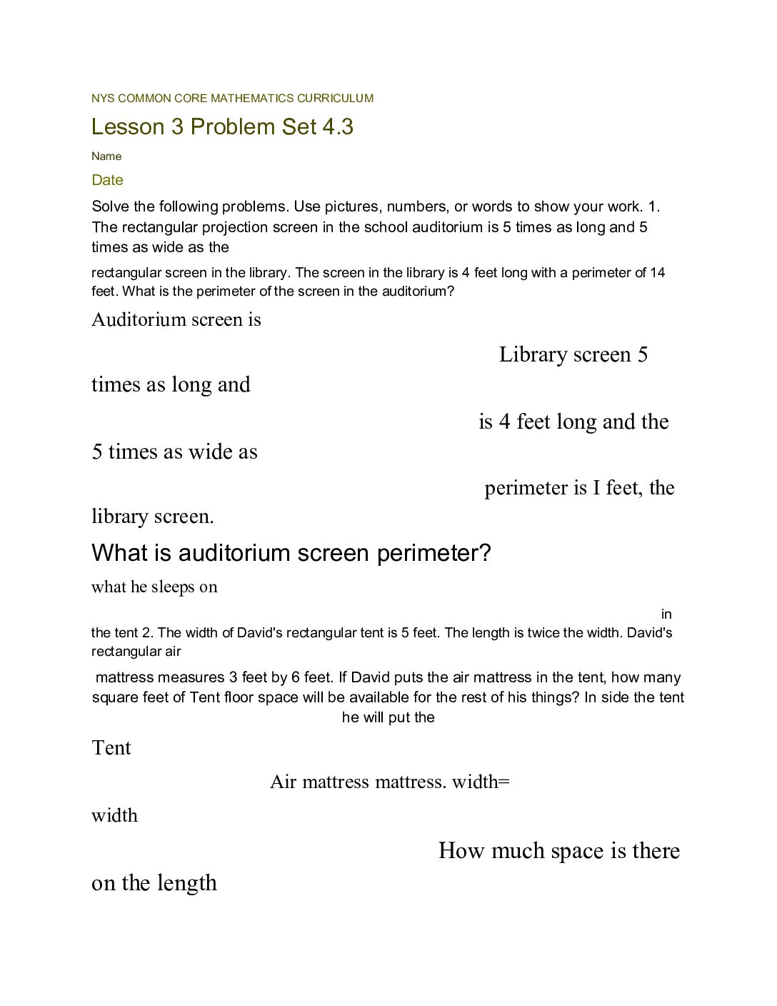 4th math module 3 lesson 3 and 4