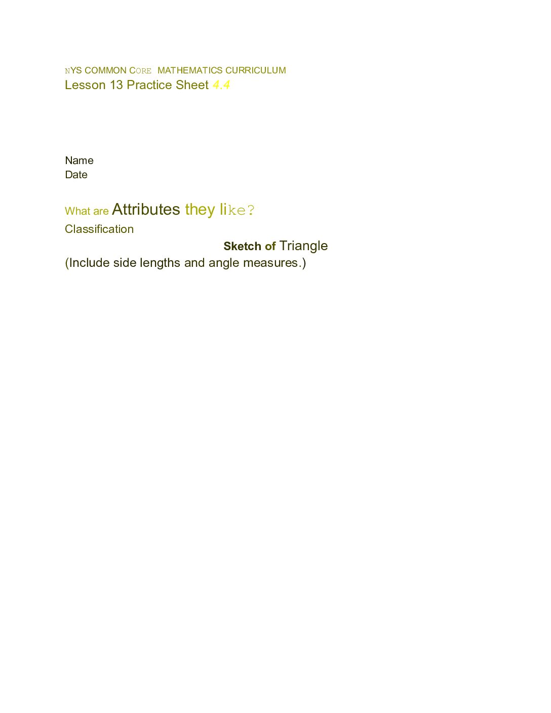 4th math module 4 lesson 13 to end of module