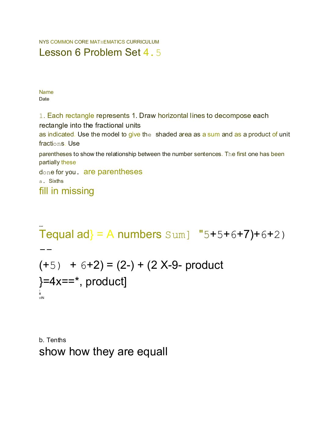 4th math module 5 lessons 6 to 12