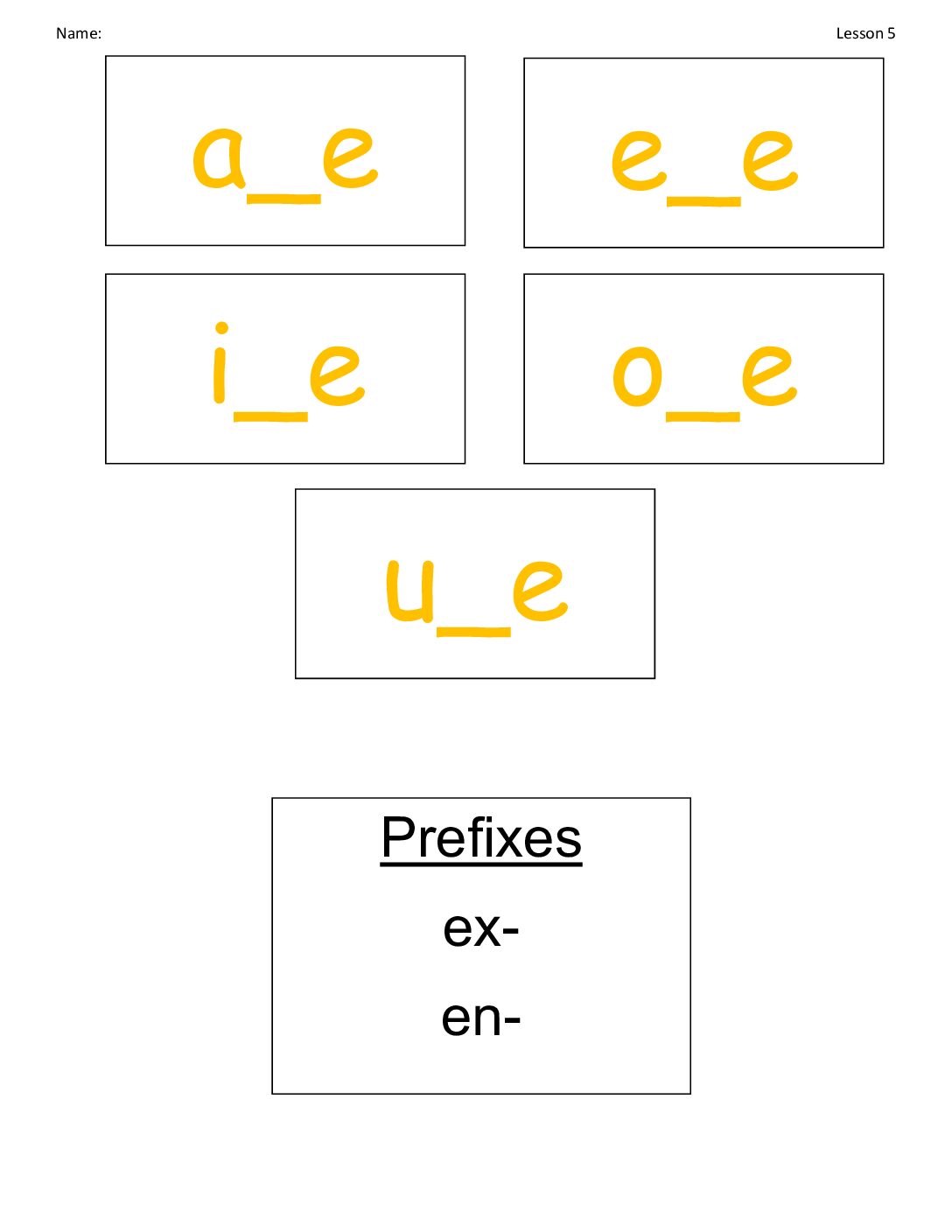 5 Silent E