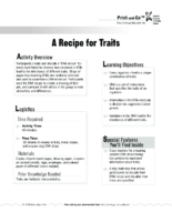 A Recipe For Traits Lab