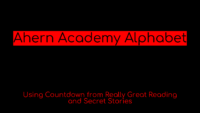 Ahern Academy Alphabet White