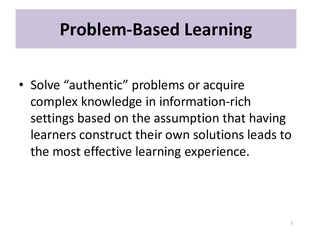 Archer Problem Based Learning