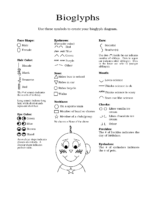 Bioglyph Worksheets & Key