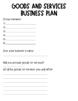 Business Plan-Goods And Services