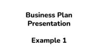 Business Proposal Presentation Examples