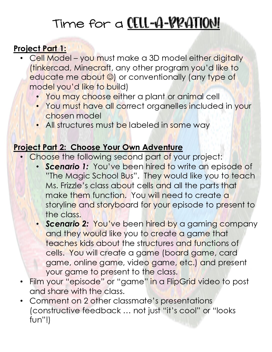 Cell A Bration Acc Project