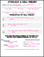 Cell Theory Notes Key