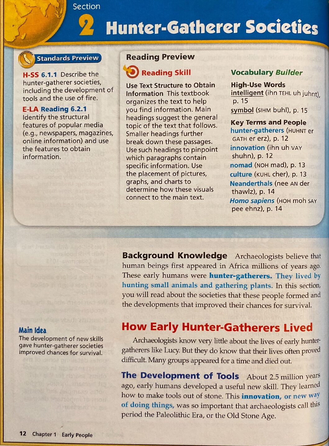 Ch 1 2 Hunter Gatherer Societies