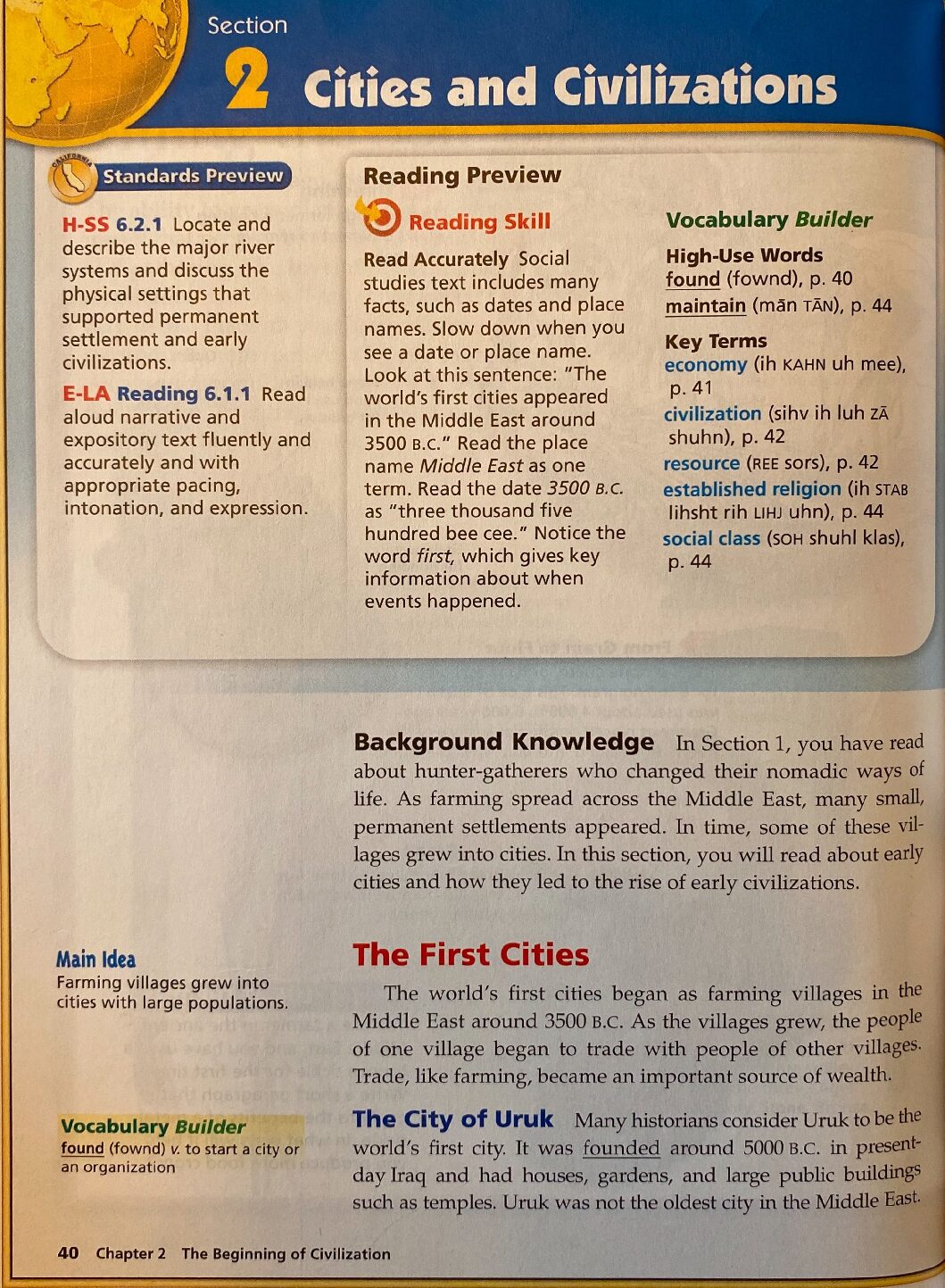 Ch 2 2 Cities And Civilizations
