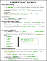 Classification Notes Key