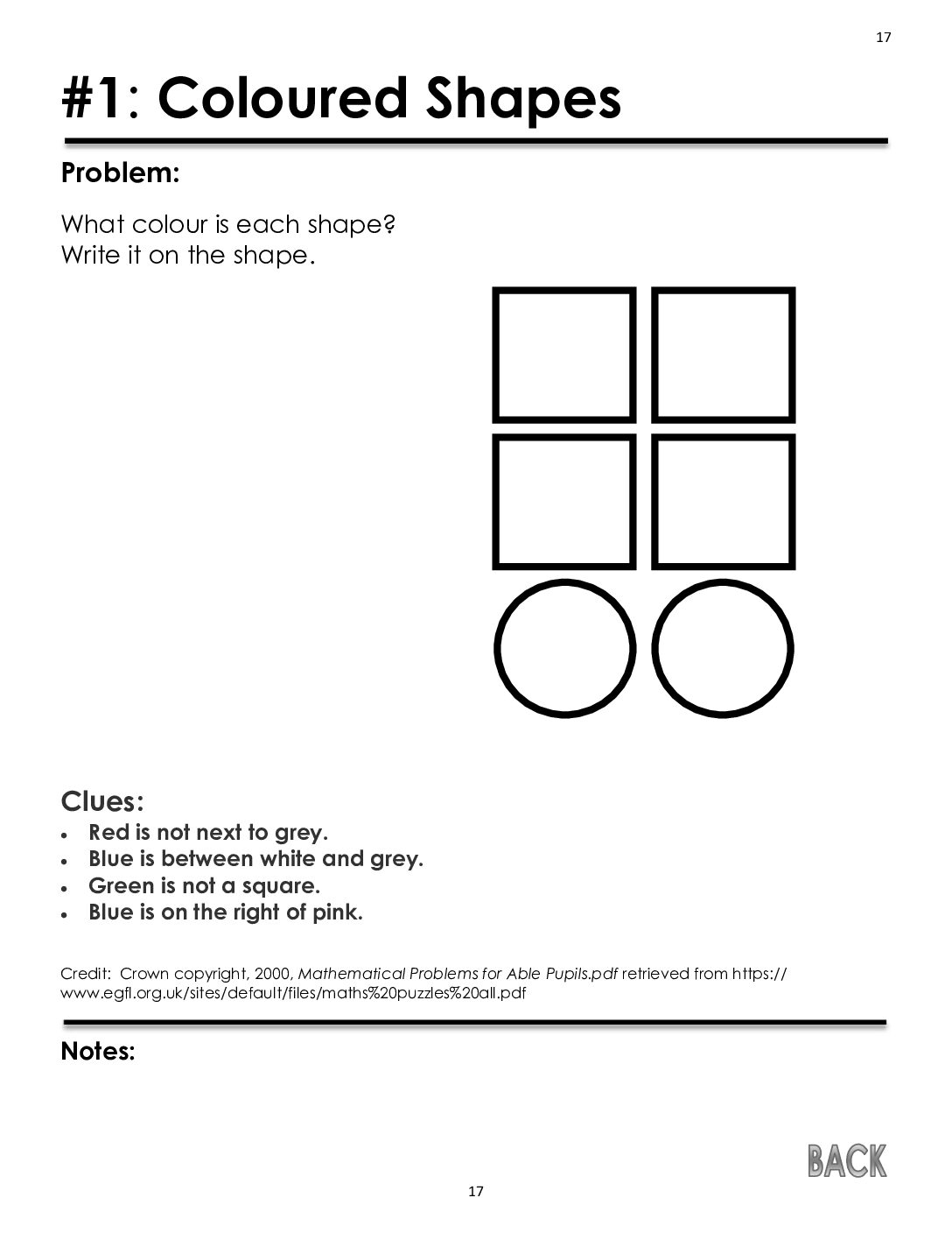 Colored Shapes