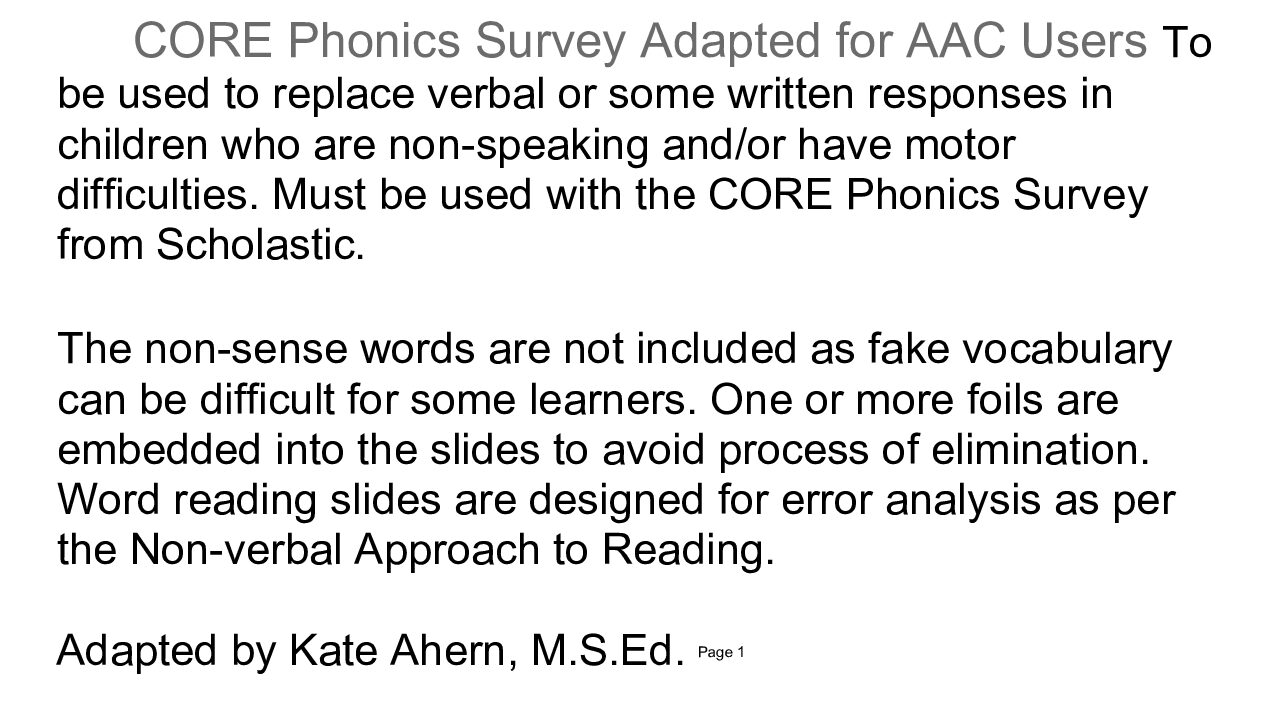 Core Phonics Survey Adapted Answer Key (1)