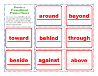 Create A Prepositional Phrase Places