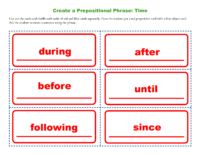 Create A Prepositional Phrase Time