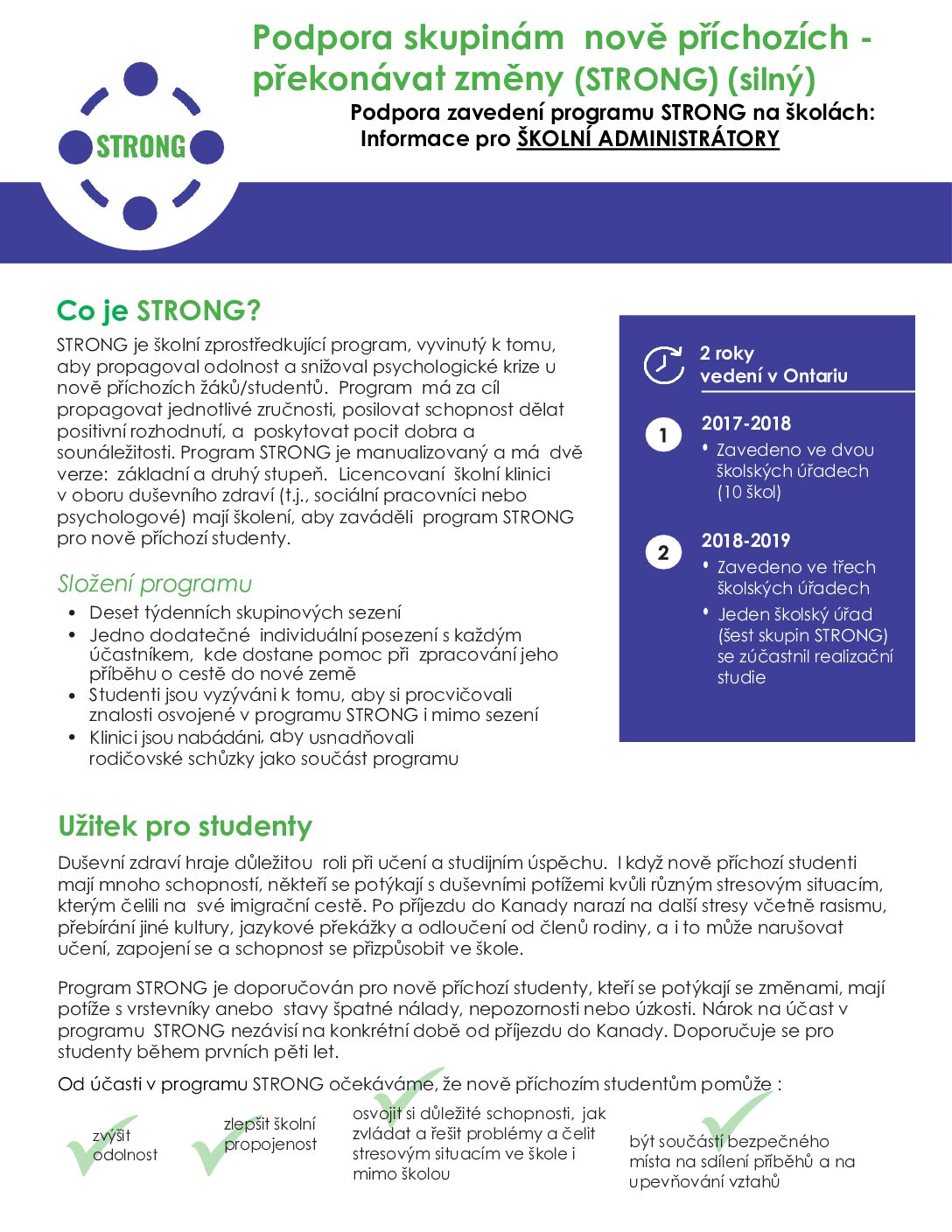 (Czech) STRONG for Administrators Overview