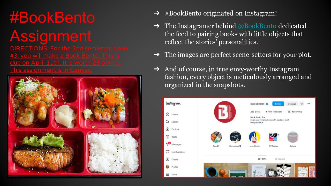 Directions For The Bookbento