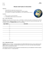 Earth Systems Mission Student Handout 2020