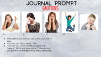 Emotions-Ell Journal Prompts