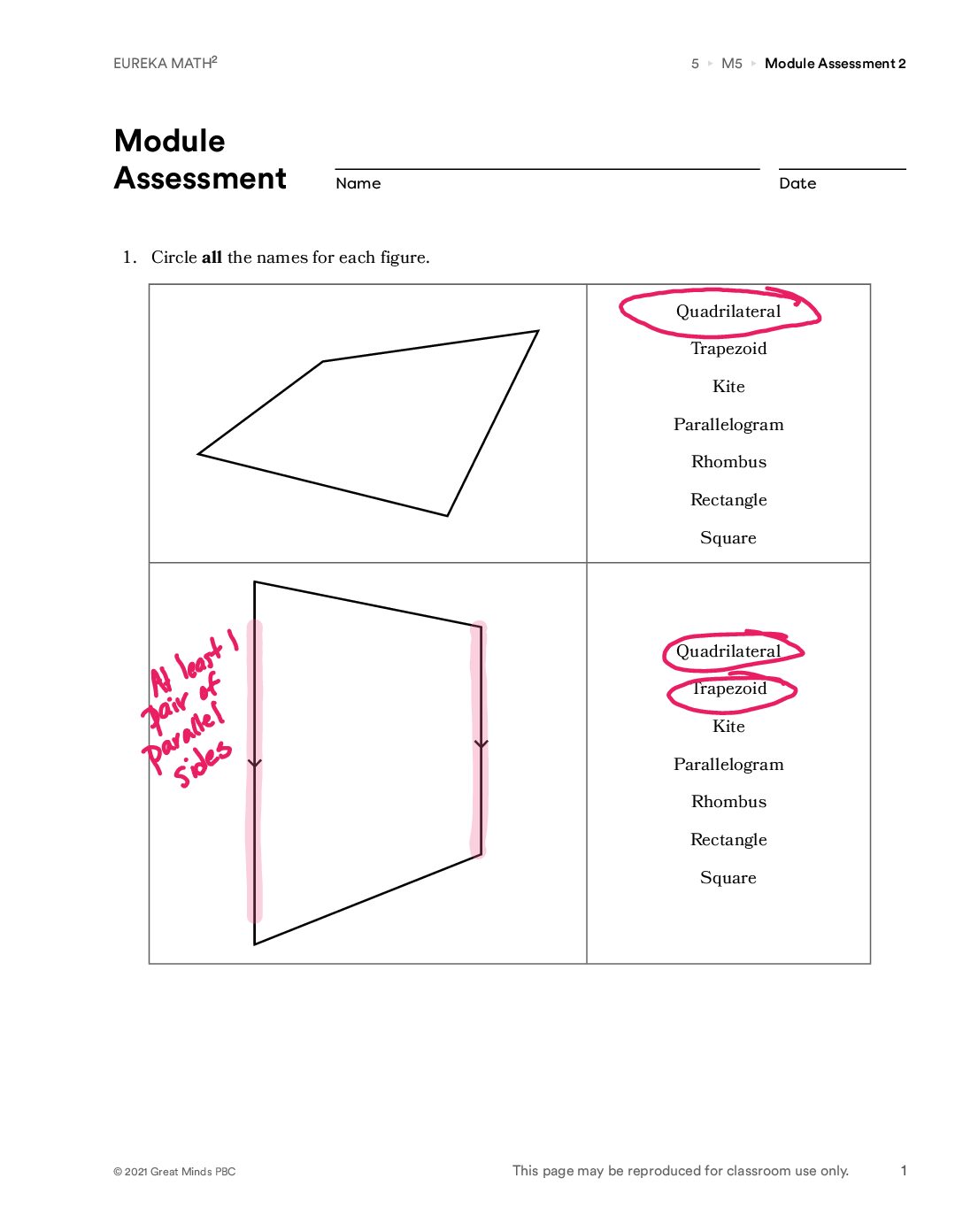 End Mod 5 Study Guide