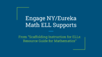 Engage NY Math ELL Supports