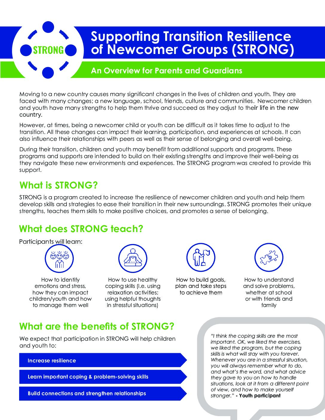 (English) STRONG Parent Overview