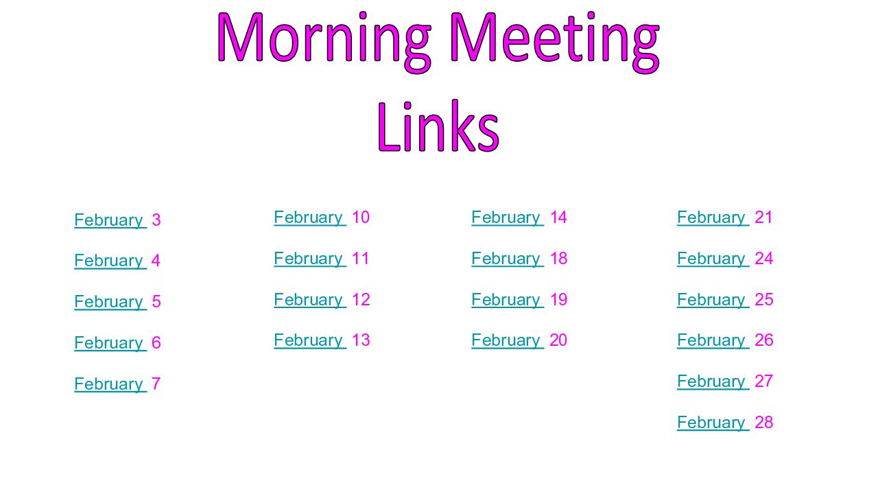 February Morning Meeting-Asl Mm Slides 2024-2025