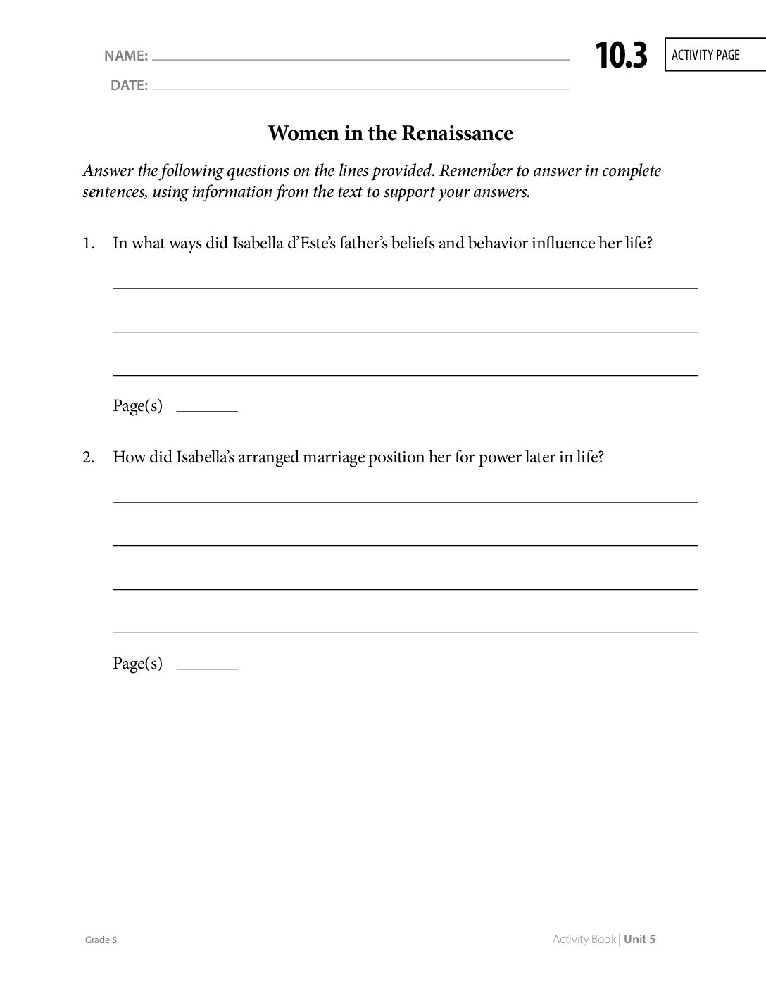 G5 U5 Ab Ap 10.3 Page95