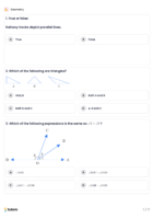 Geometry Standard Worksheet 1