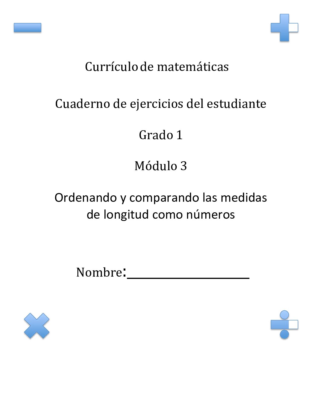 Gr 1 Math Module 3 Student Edition 8 19 13 Spn