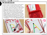 Guided Phonics + Beyond Alphabet Trace Cards