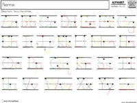 Guided Phonics + Beyond Handwriting All in One Tracing Sheet