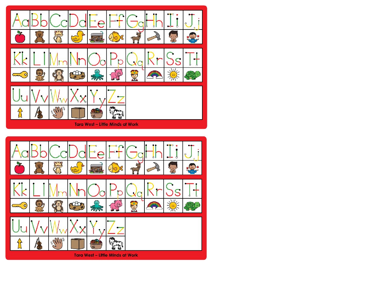 Guided Phonics + Beyond Handwriting Name Tag Freebie