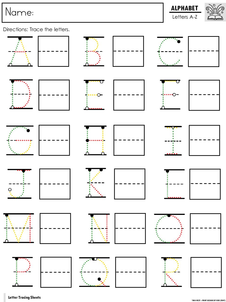 Guided Phonics + Beyond Handwriting a-z one page