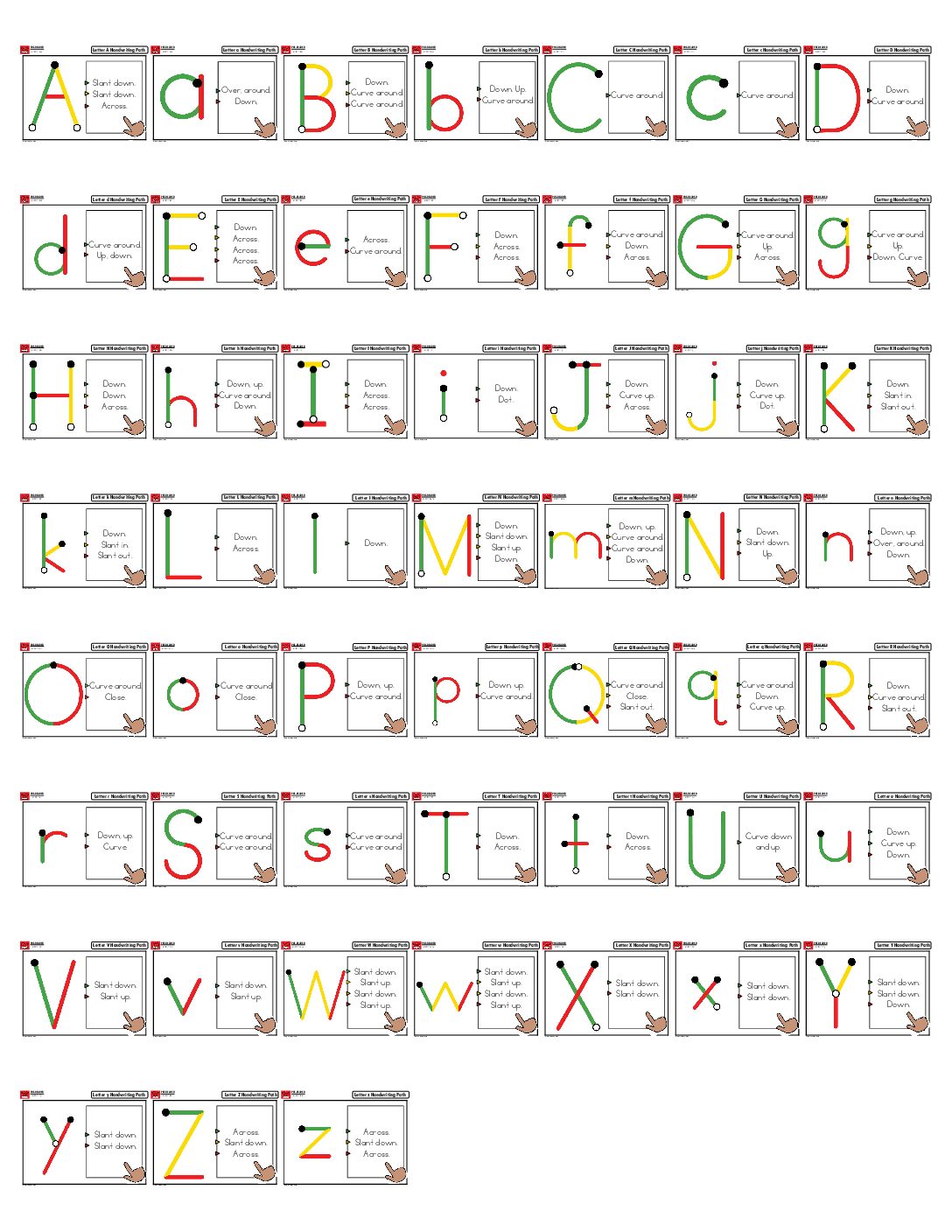 Guided Phonics + Beyond Paths of Motion All in One Sheet PORTRAIT