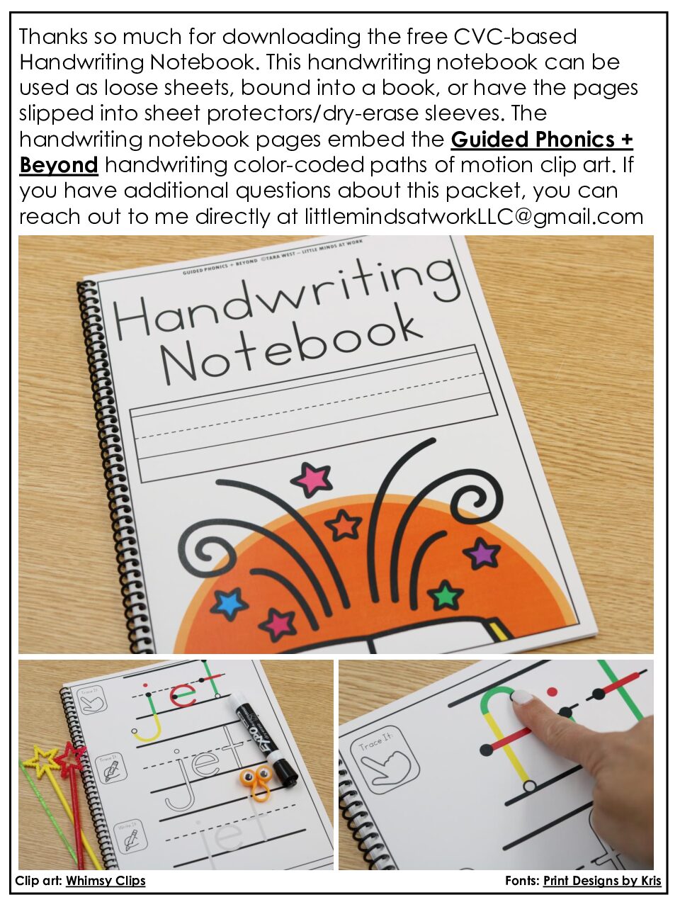 Guided Phonics + Beyond Unit 2 Handwriting Notebook Free Download