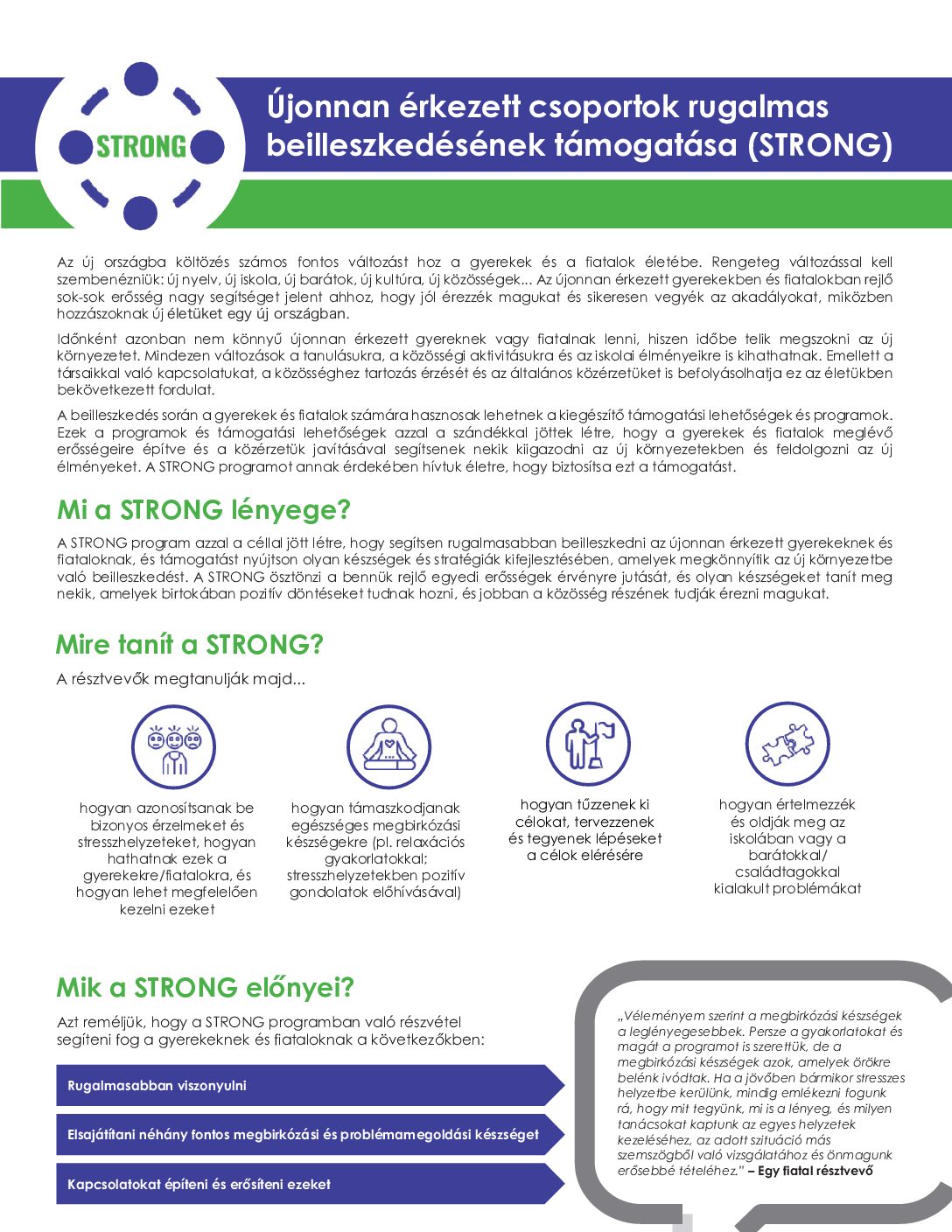 (Hungarian) STRONG Parent Overview