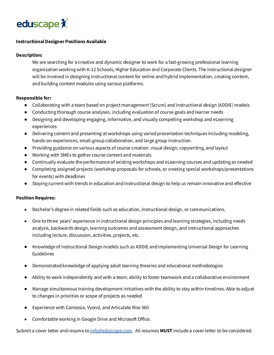 Instructional Designer