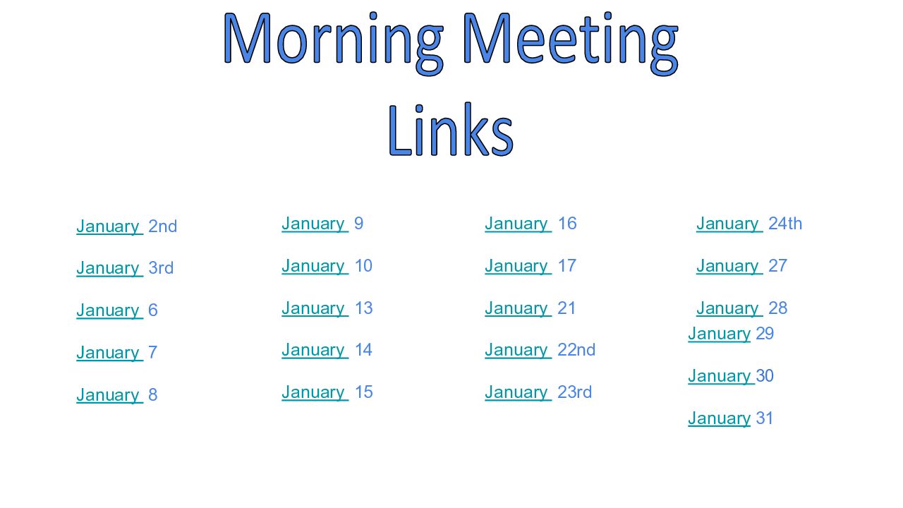 January Morning Meeting-Asl Mm Slides 2024-2025