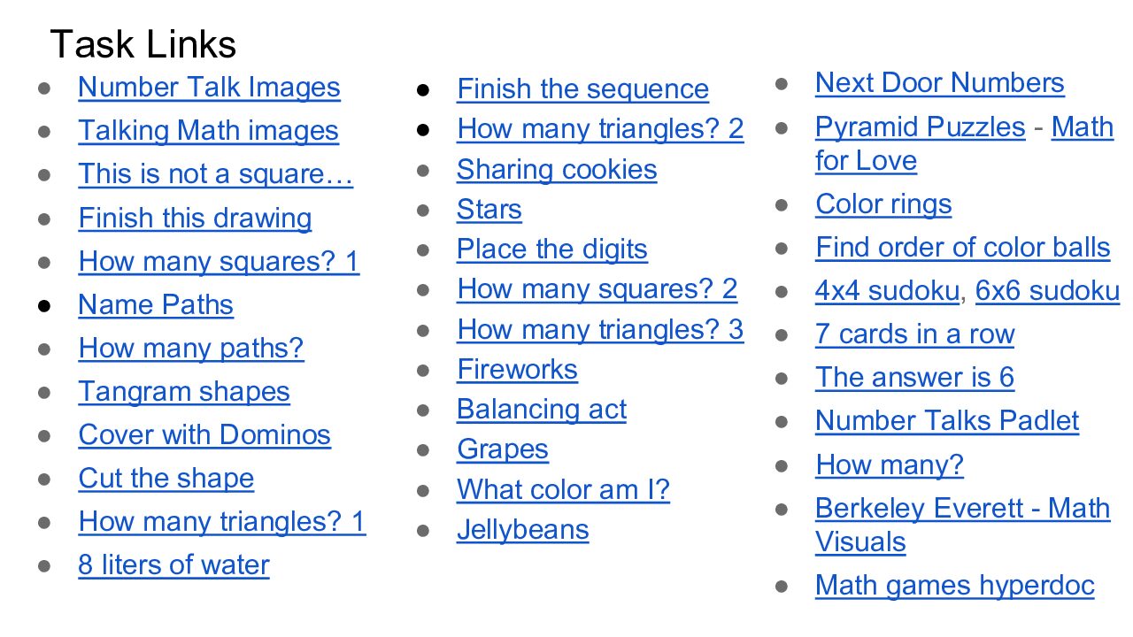 K 3 Non Curricular Tasks