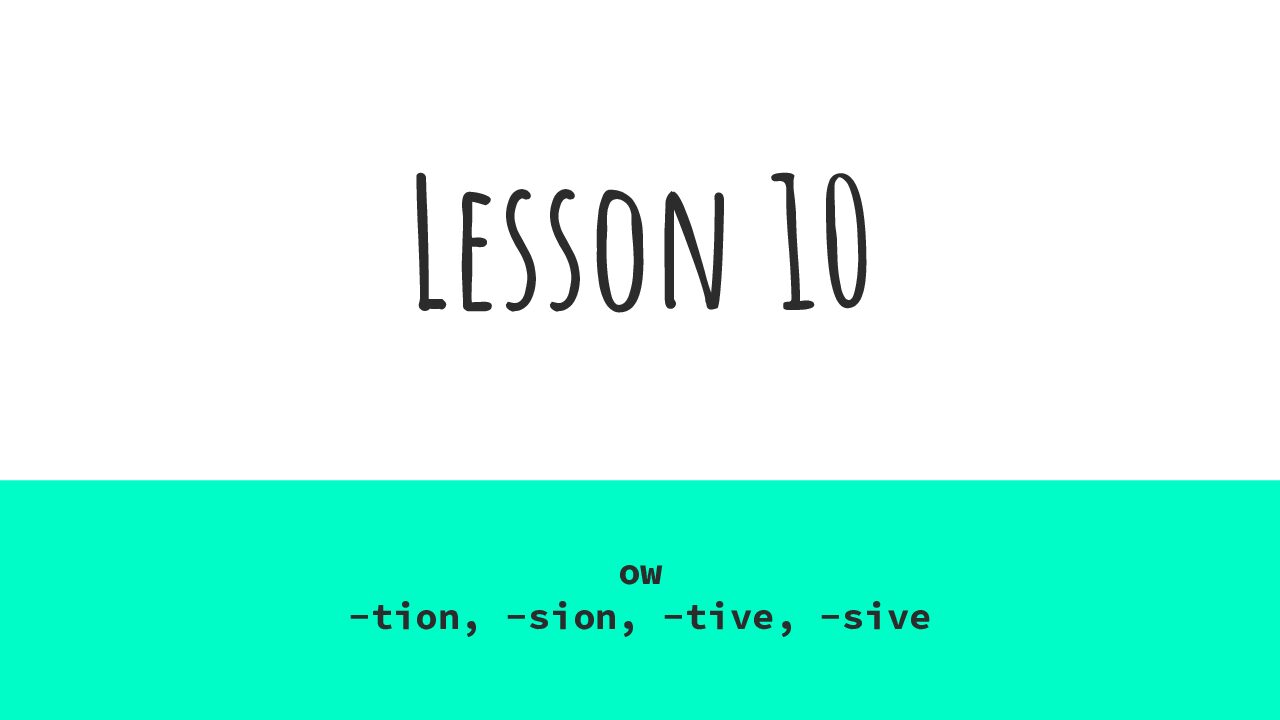 Lesson 10