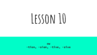 Lesson 10