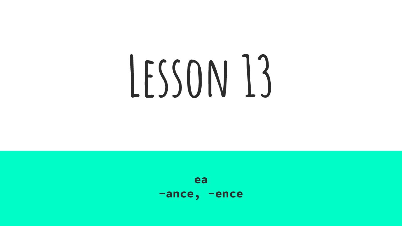 Lesson 13