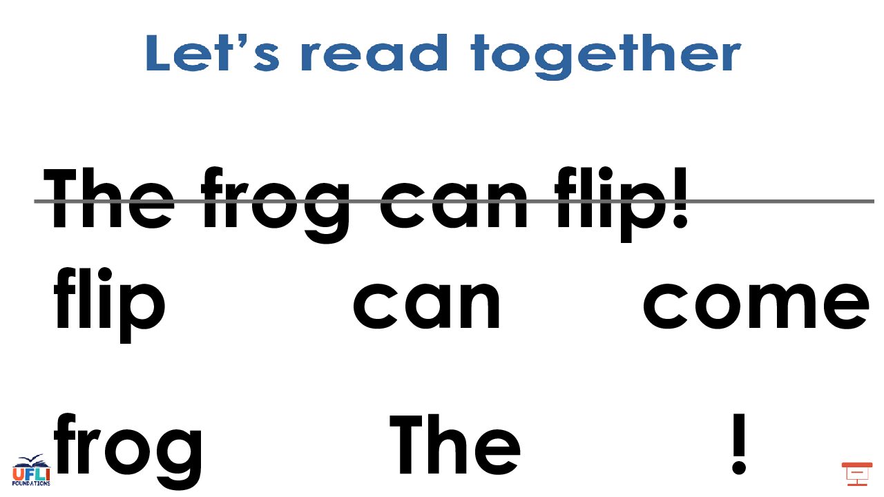 Lesson 27 Decodable Sentences Ufli
