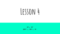 Lesson 4